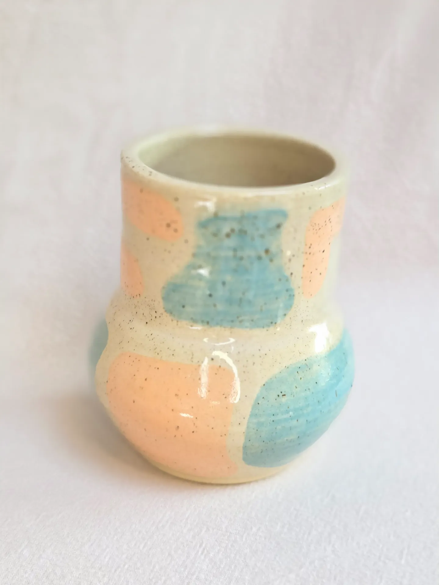 Le vase "Fragments d'été" pêche/ciel