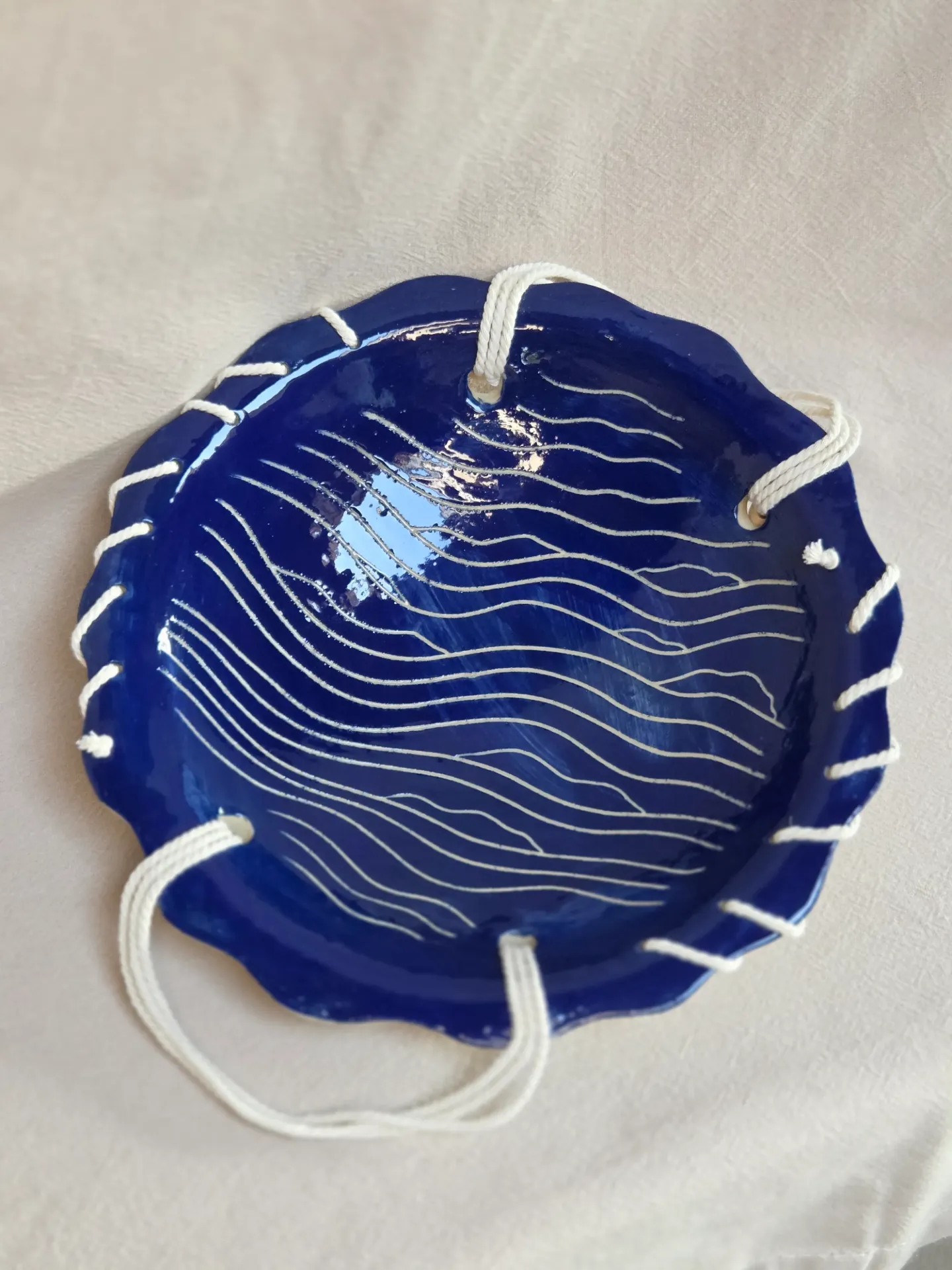 Coupe "Empreinte marine" cobalt