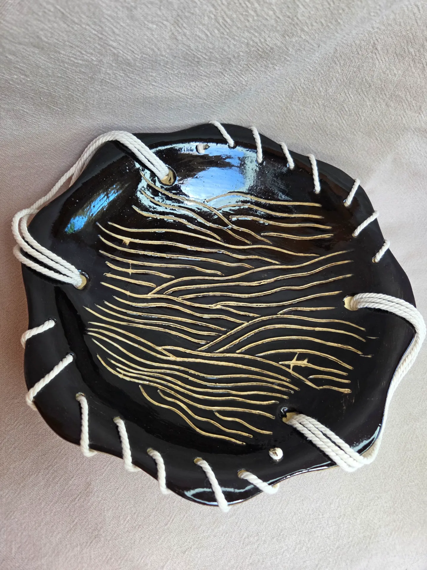 Coupe "Empreinte marine" noir