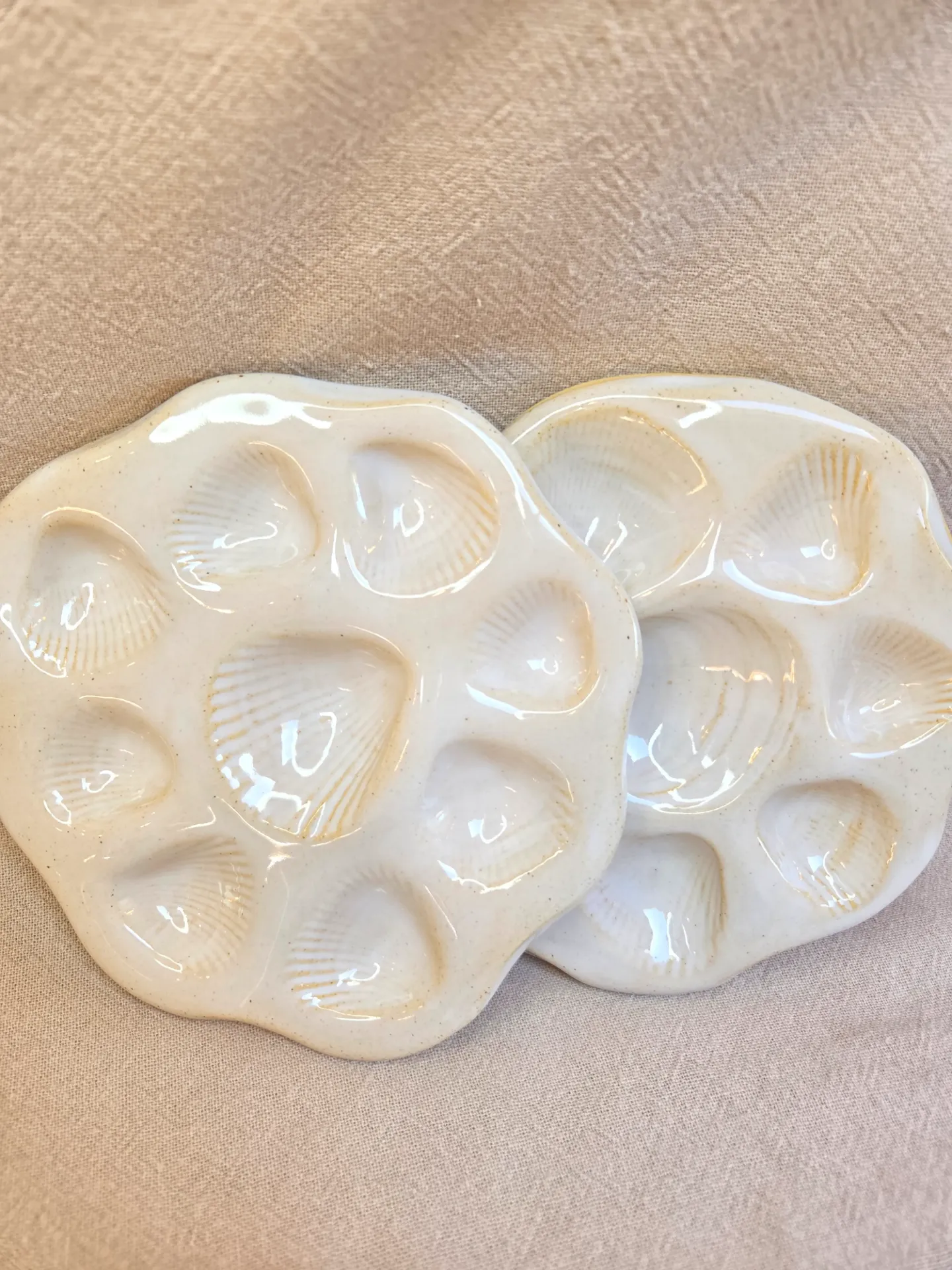 Coupelle à bijoux "Perle d'été" nacre blanche